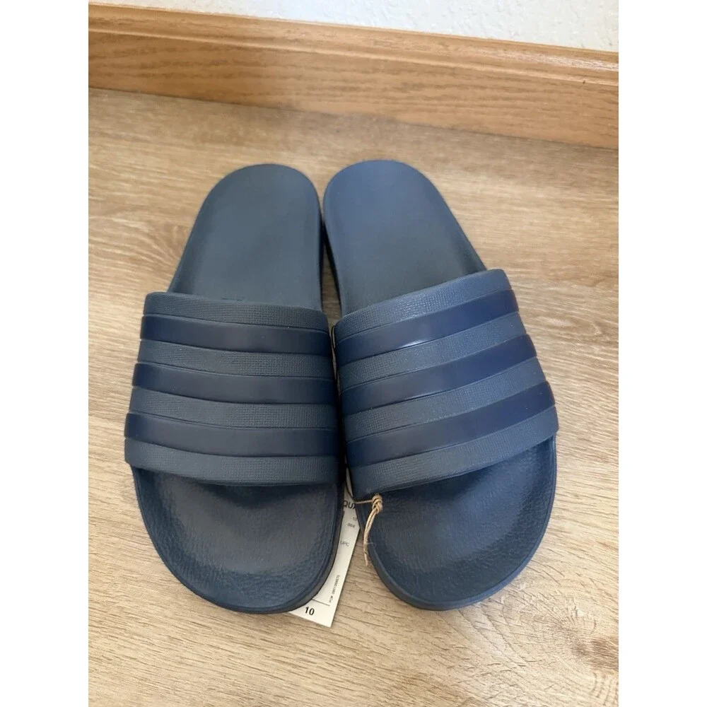 Adidas Adilette Slides Size Men’s 10 Women’s 11 Navy Blue NEW IN BOX